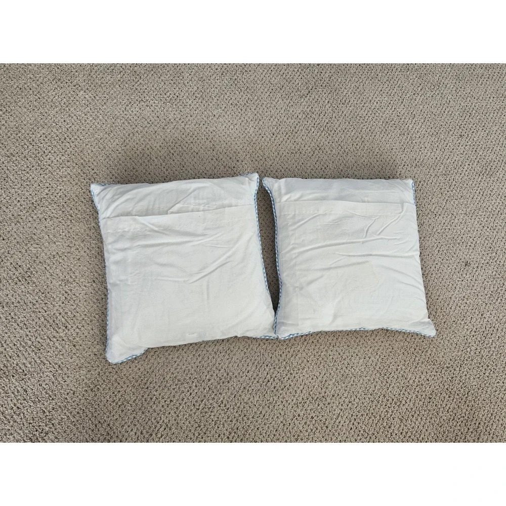 Vintage quilt patchwork‎ pillow shams pastel Set Of 2 w/ pillows included